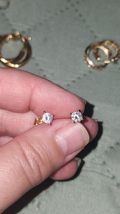 Cercei aur 14k cu fluturas