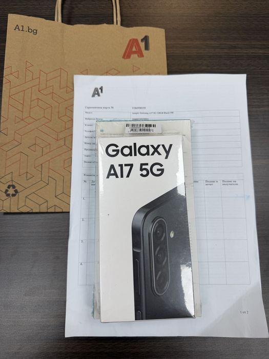 ***ЗАПЕЧАТАН 128GB Samsung A17 5G A1 Гаранция до 2028 г.