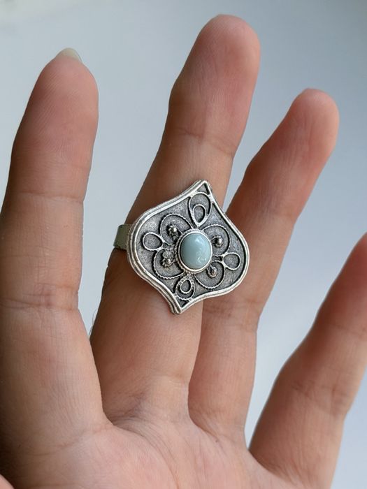 Серебряное кольцо ручной работы