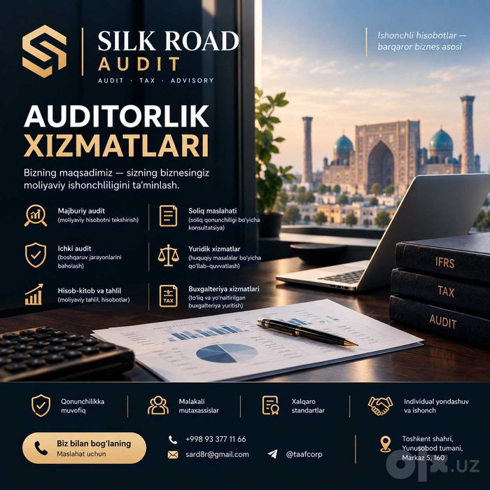 Audit | Soliq maslahati | Buxgalteriyani tiklash