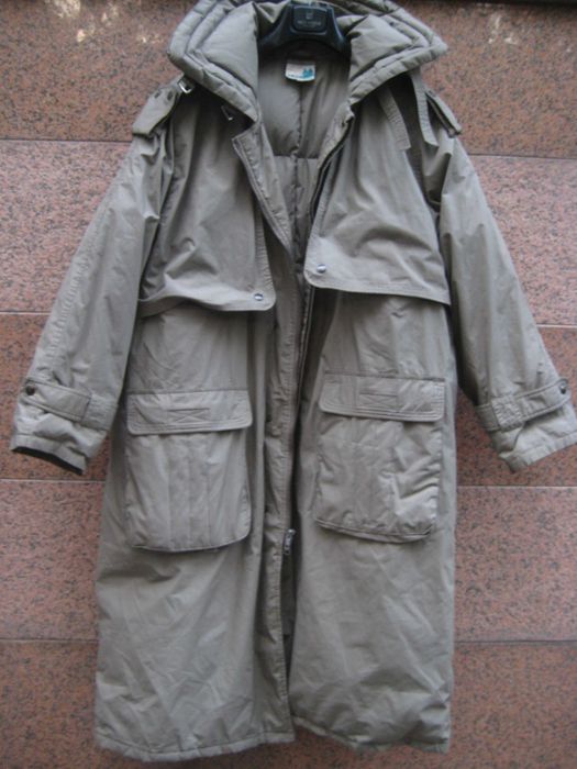 Пуховик Винтажный 50-56р Хлопок 100% Натуральный Объёмный Гагачий Пух