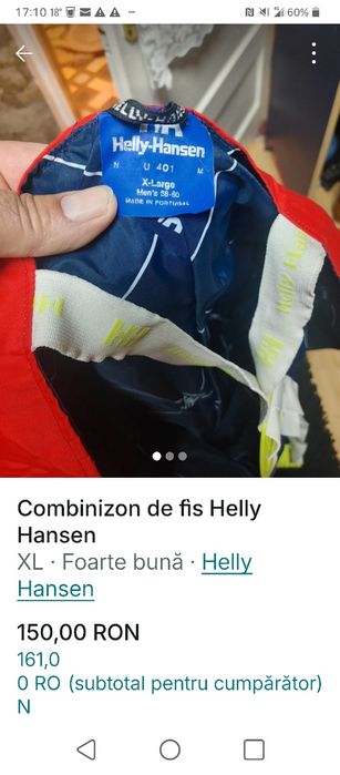 Combinizon de fîs Helly Hansen
