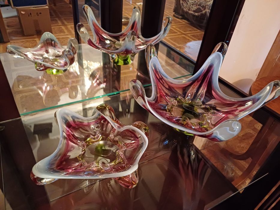 Вазы Богемия Чехословакия винтаж эпохи СССР