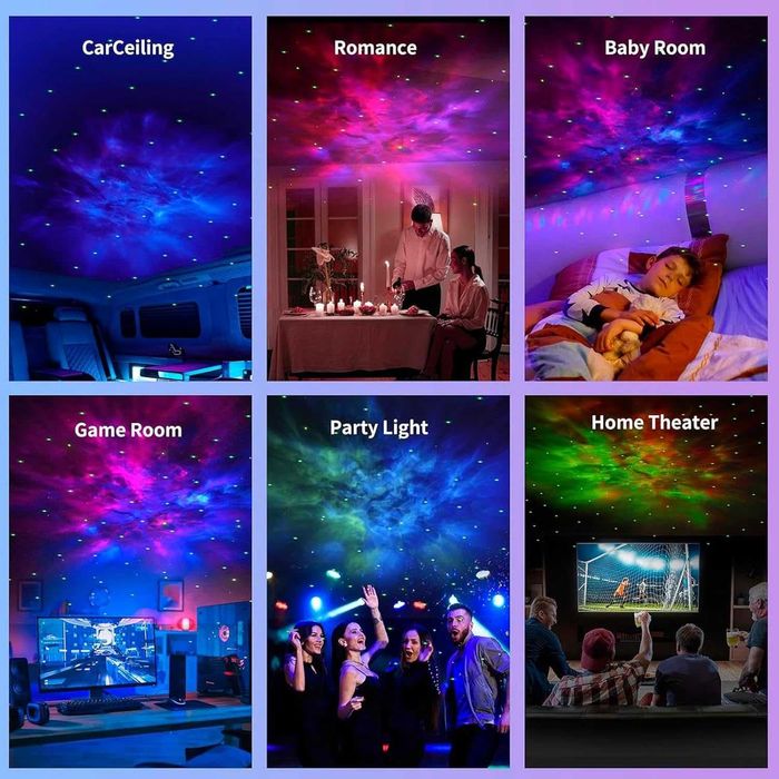 Звезден LED проектор астронавт Nebula Spaceman Light, дистанционно