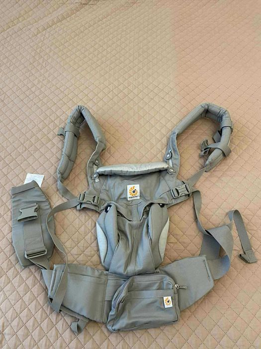 Ергономична раница Ergobaby Omni 360 Cool Air Mesh, цвят Сив