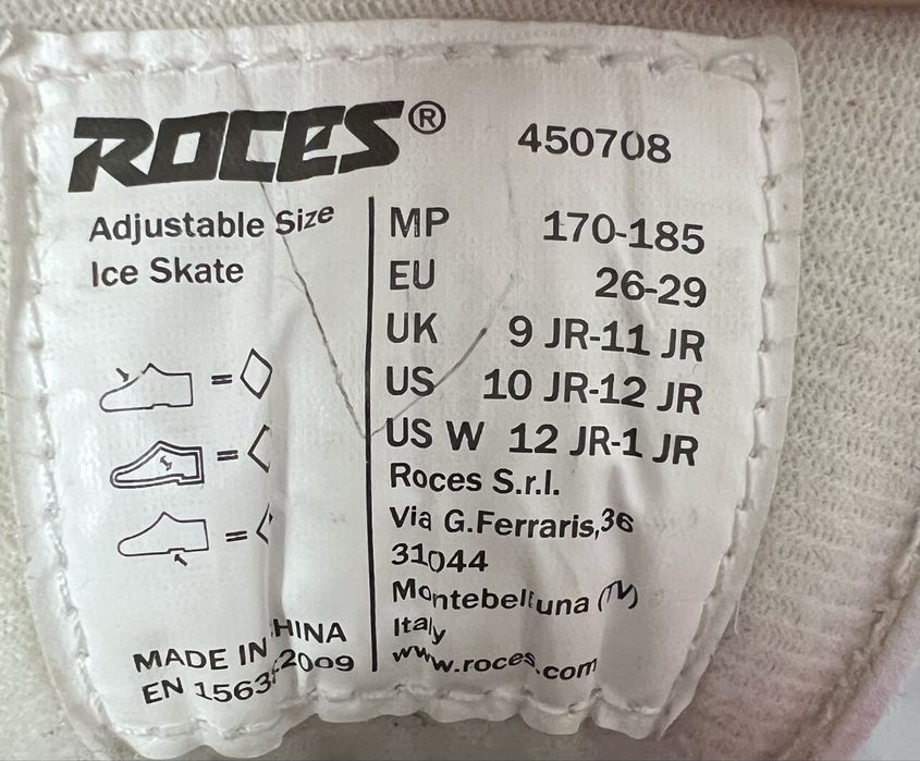 Patine copii Roces White/Pink marimea 26-29 Reglabile