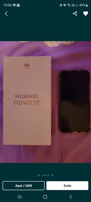 Telefon huawei nova 5t.