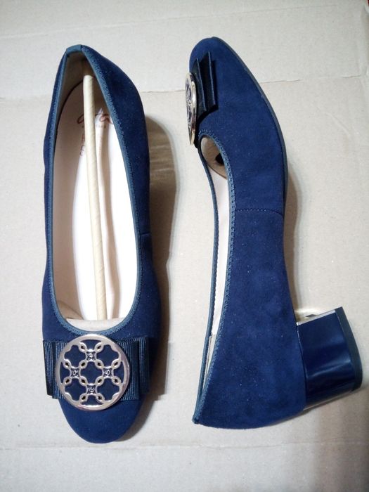 Pantofi ARA piele întoarsă bleumarin