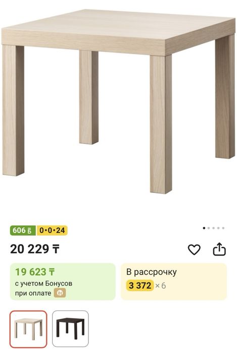 Журнальный стол ikea