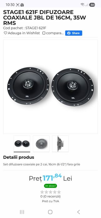 Vand Boxe Auto, Accesorii si Insonorizant ! ! !