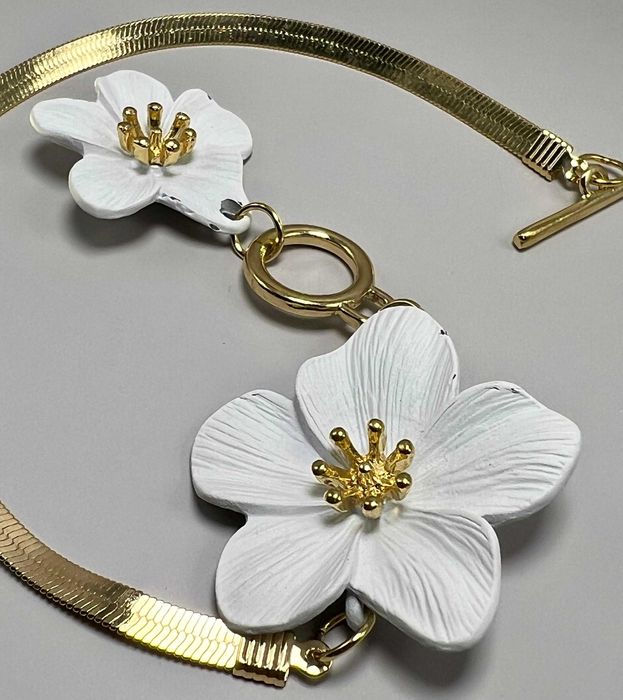 Brățară de picior - Femei - Aliaj de zinc placat auriu - T-bar - 25 cm