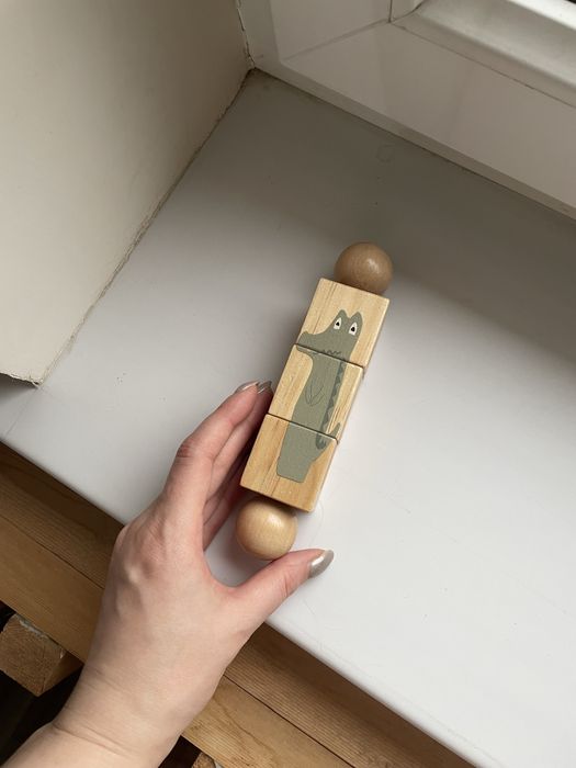 Деревянная развивающая пирамидка Монтессори (балансир)