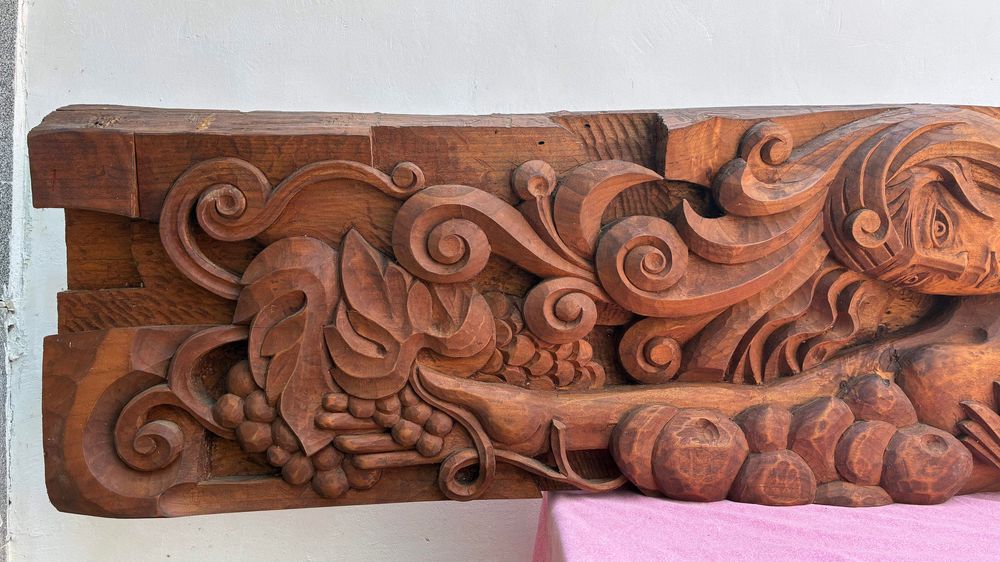 Декорация за стена от масивно дърво – 165 x 43 см