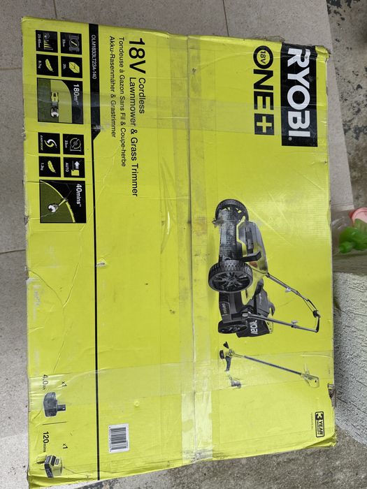 Masina tuns si trimmer cu acumulator Ryobi One + 18 v