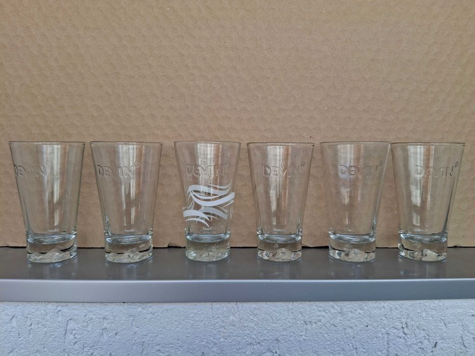 Чаши San Benedetto, Somersby, Devin, чаши за водка, бира 21 броя