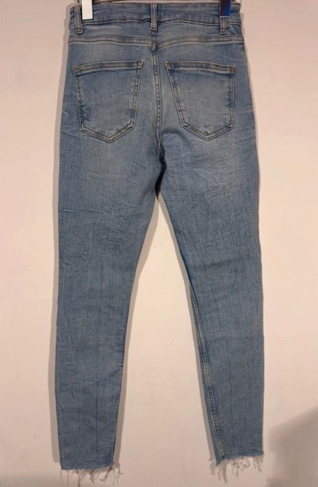 Blugi skinny cu talie înaltă, Zara, cu tiv nefinisat, 36(S)