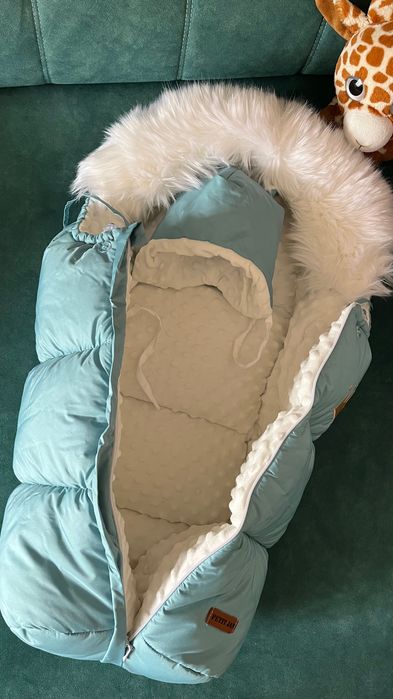 Зимний конверт кокон+шапка