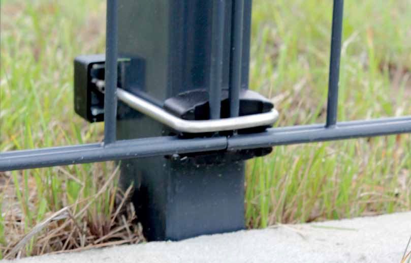 Clema, element de fixare tip U, cleme panouri de gard bordurat, 2D