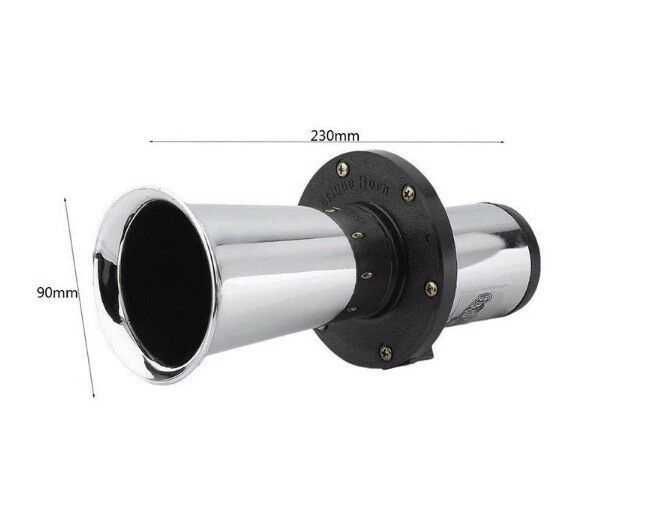 Мощна Ретро Тромба, Клаксон с Компресор, 12V, 22.5 см, 110db