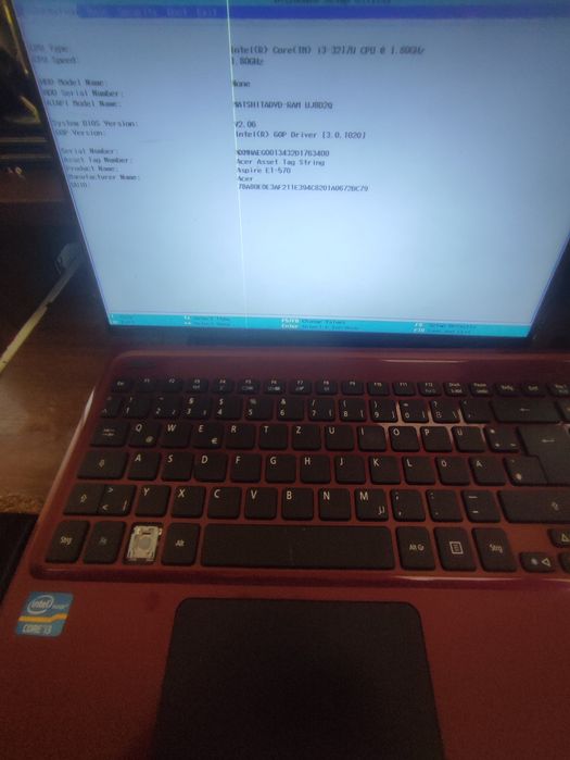 Placa de baza laptop Acer Aspire E1-570 - i3-3217u - Funcțională