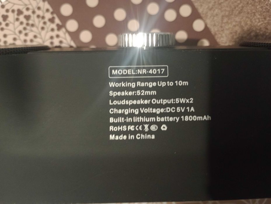 Bluetooth колонка New Rixing