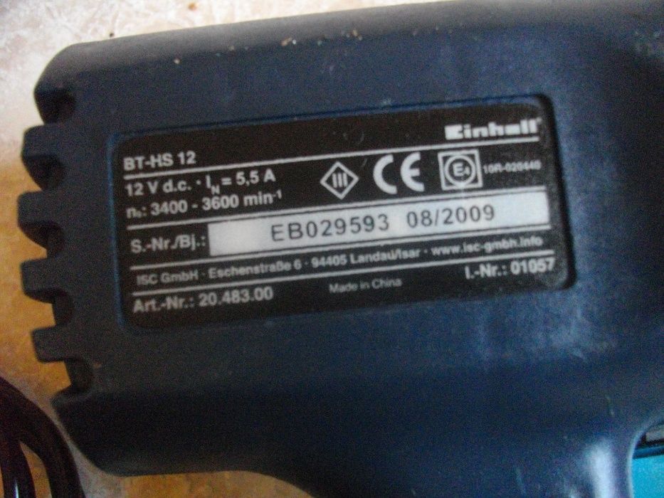 12 Волта Гайковерт 1/2 Комплект Einhell 200 вата/ Challenge 50 вата