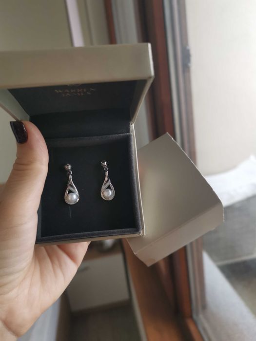 Нови Перлени елегантни обеци