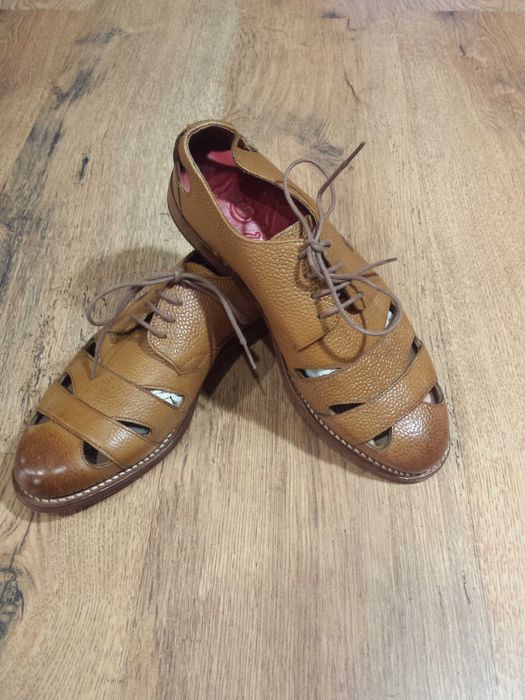 Deosebiti pantofi oxford handmade GRENSON calitate premium piele naturala integral 37
