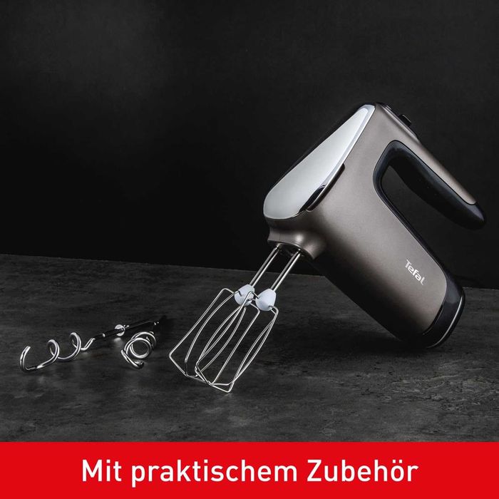 Нов Ръчен Миксер TEFAL Powermix Silence HT650E38, 2 години Гаранция, 5 СКОРOСТИ + ТУРБО, 600 W