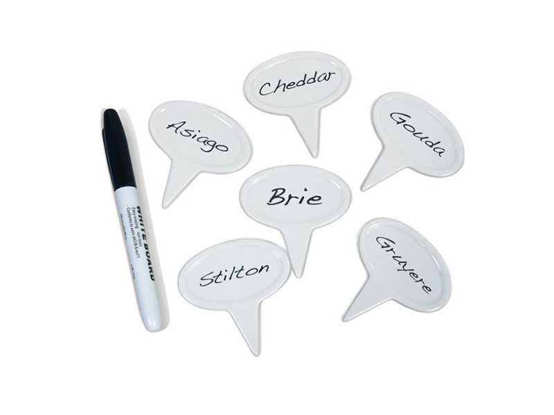 НОВИ! Шистова плоча 26х20х1см с керамични табели за сирена 6 броя