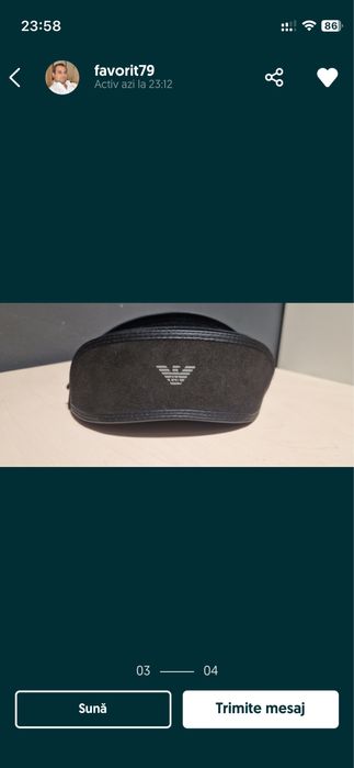 Vand ochelari vedere Emporio Armani +0.75 protectie monitor