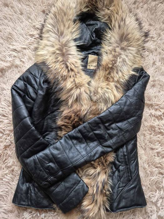 Дамско яке естествена кожа