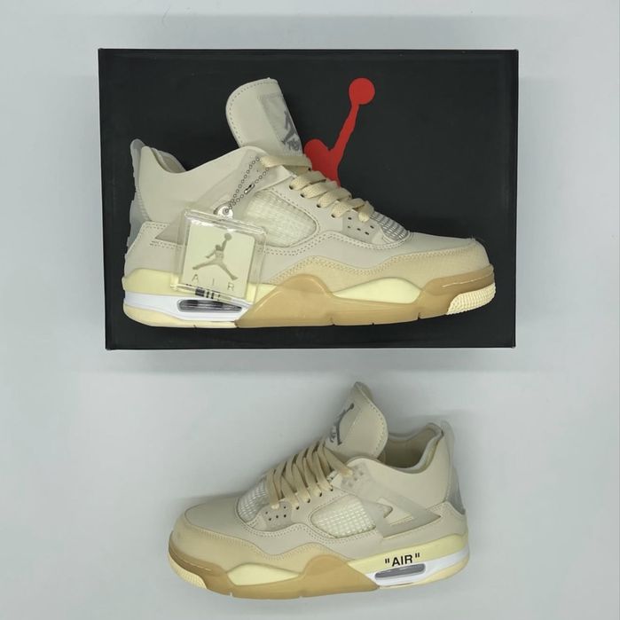 Sneakersi Nike Jordan 4 Off White - marimea 38 - noi si premium