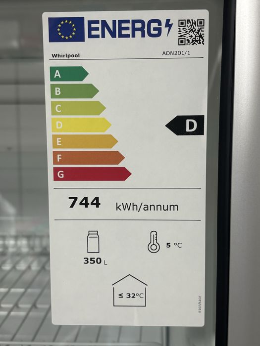 Vitrina frigorifica 350 l profesionala Whirlpool