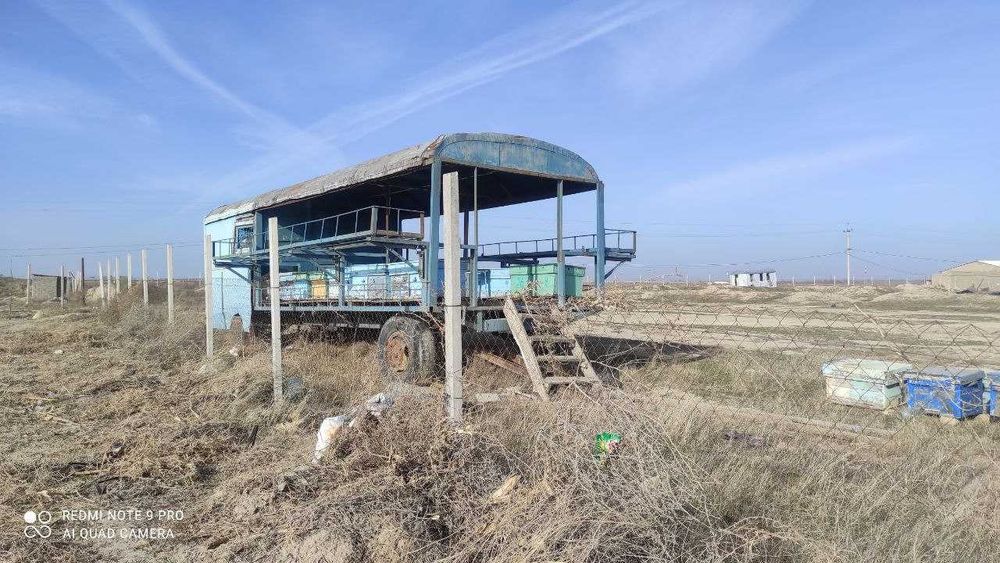 Асалари вагон. Улей на прицепе.