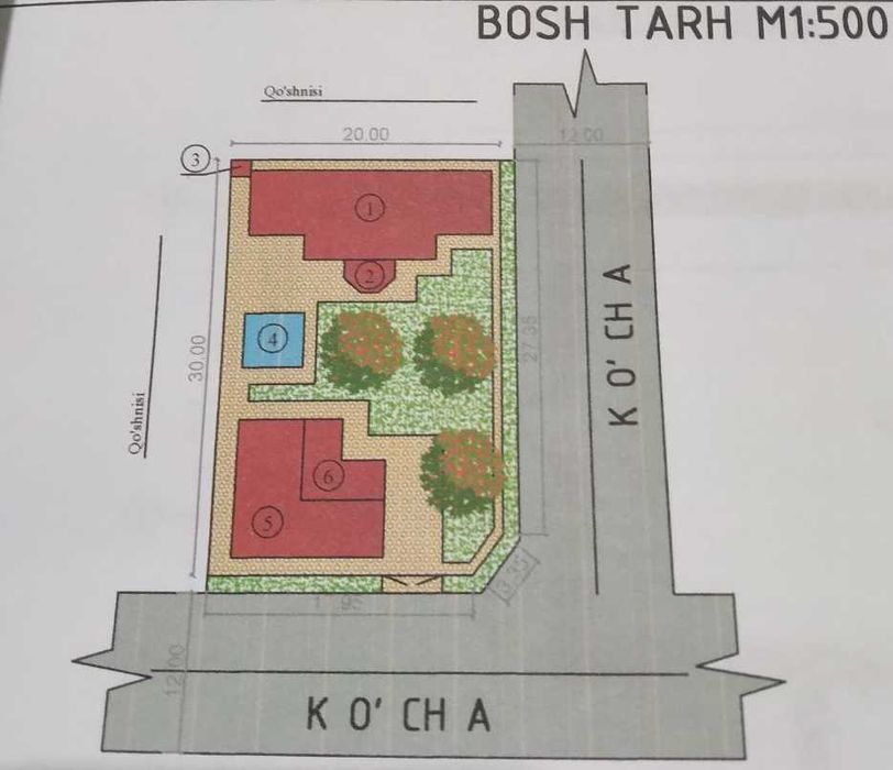Янги Ўзбекистон боғи яқинидаги 6 сотих майдонда уй сотилади