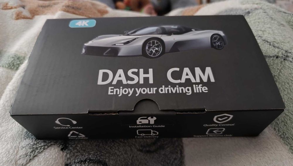 Камера за автомобил отпред и отзад, 4K + 1080P, карта 64GB, 5GHz WiFi