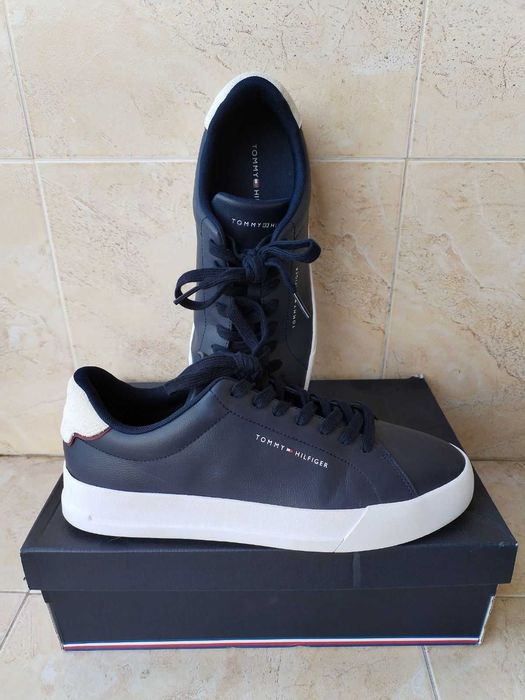 Tommy Hilfiger - страхотни мъжки кецове ЕСТЕСТВЕНА КОЖА 44