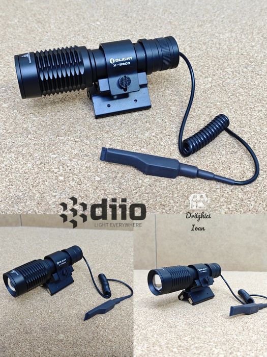 Lanterna R5 VANATOR - Kit lanterna cu lumina VERDE pt montare pe arma