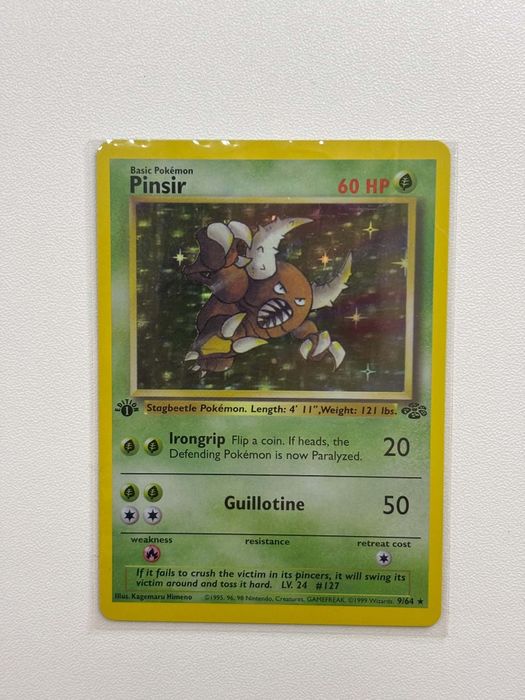 Pokemon TCG Kabutops + Pinsir Holo 1st edition