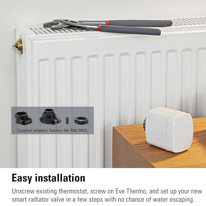 Смарт термоглава Eve с дисплей НОВ Eve Thermo Apple Home Не разпечатан
