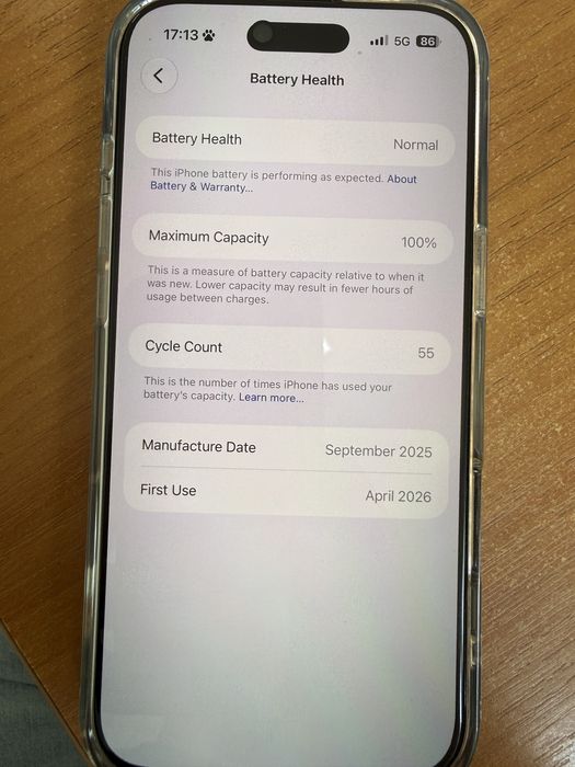 Iphone 17 Air 256 GB + baterie MagSafe originala