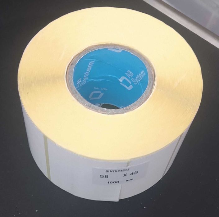 Set 10 role etichete autoadezive termice (58x43 mm) – 10.000 buc