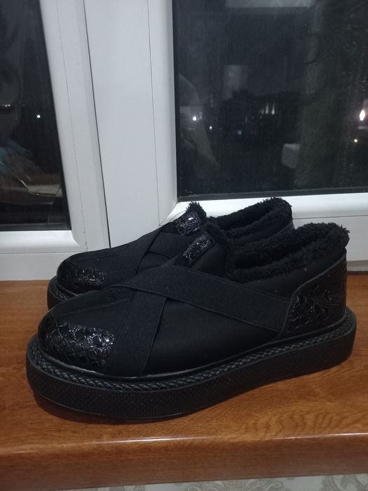 Ботинки, теплые.