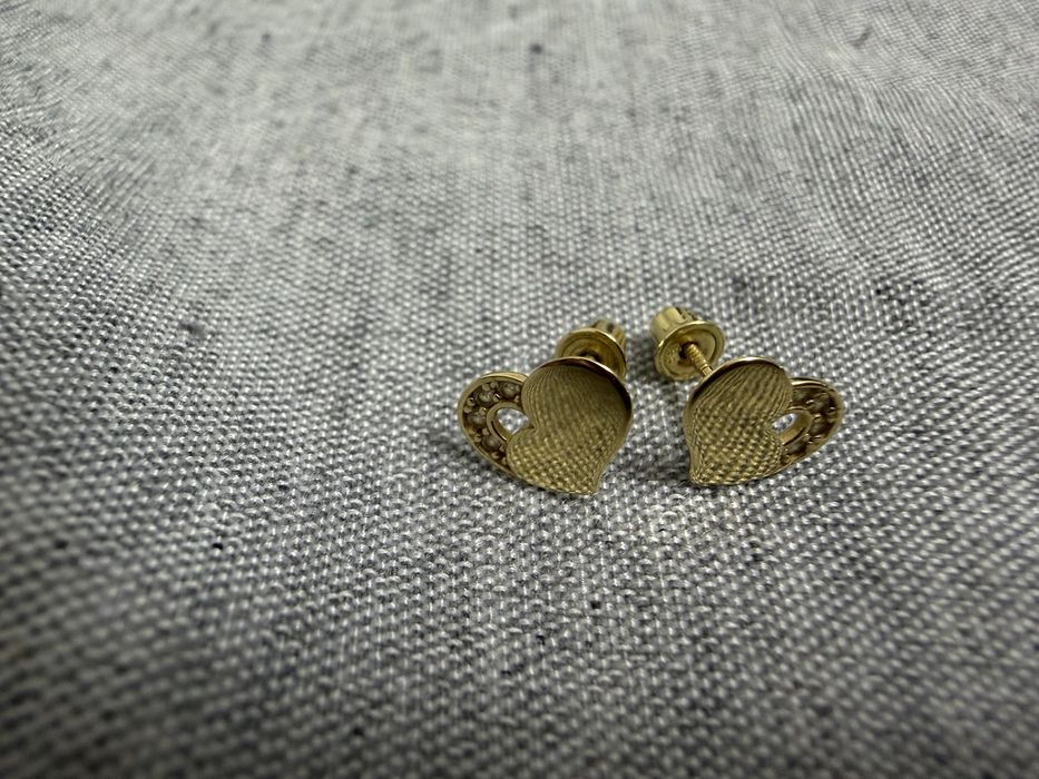 Cercei aur 14k inima