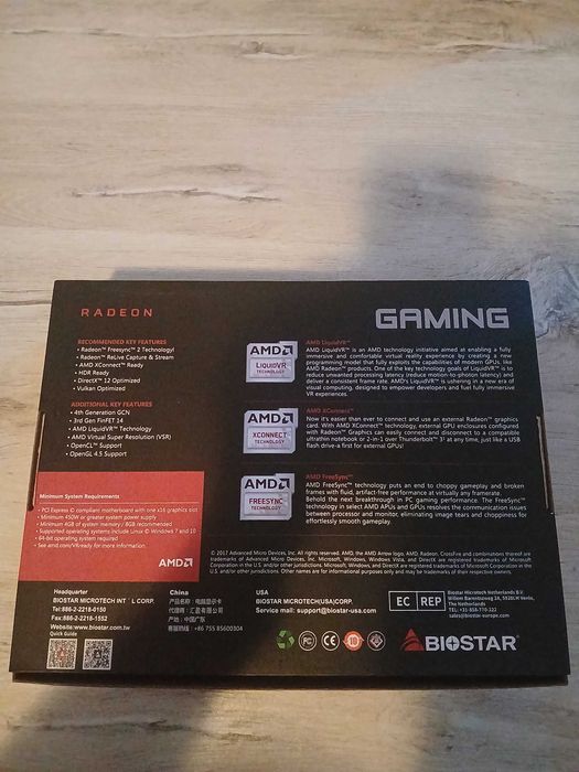 Placa video AMD radeon rx 580 biostar