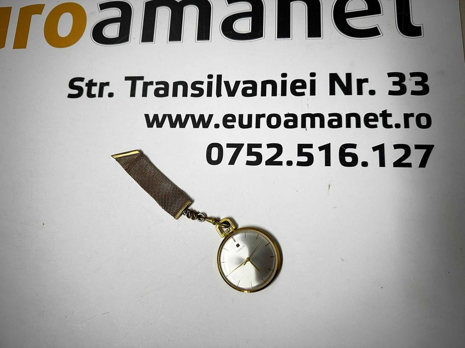 Ceas de buzunar Tissot Vintage, Gold Plated -T-