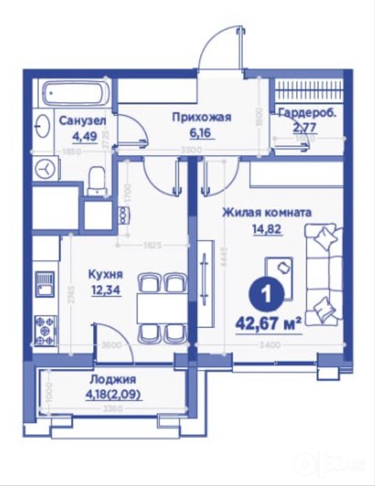 Квартира в ЖК "REGNUM PLAZA"