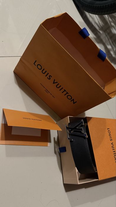 Curea rara Louis Vuitton LV Skatepark Reversible monogram eclipse belt