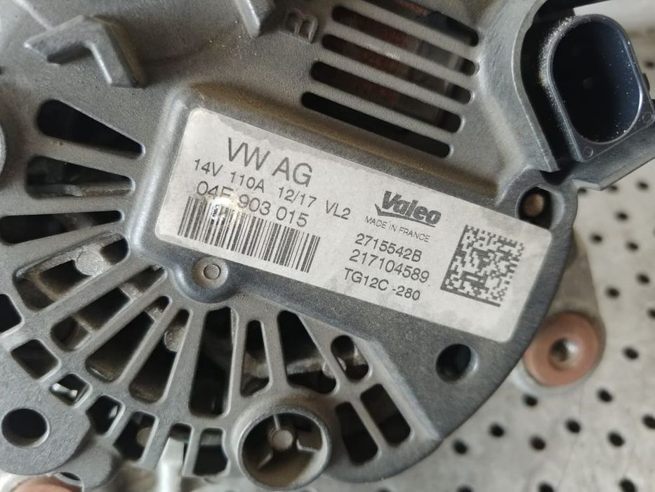 alternator 1.4tsi cpw skoda octavia 3 audi a3 8v vw golf 7 04f903015